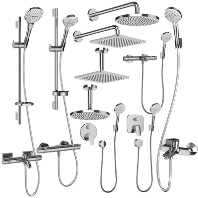  现代淋浴花洒su模型 