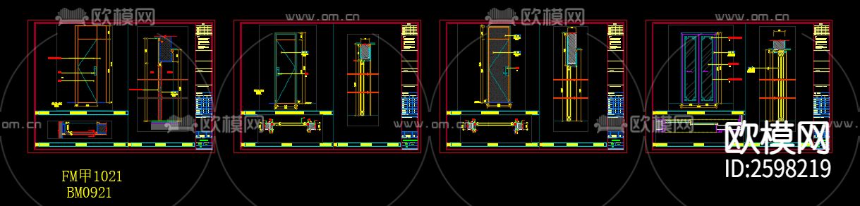 家装整套CAD施工图下载（渲染图7）