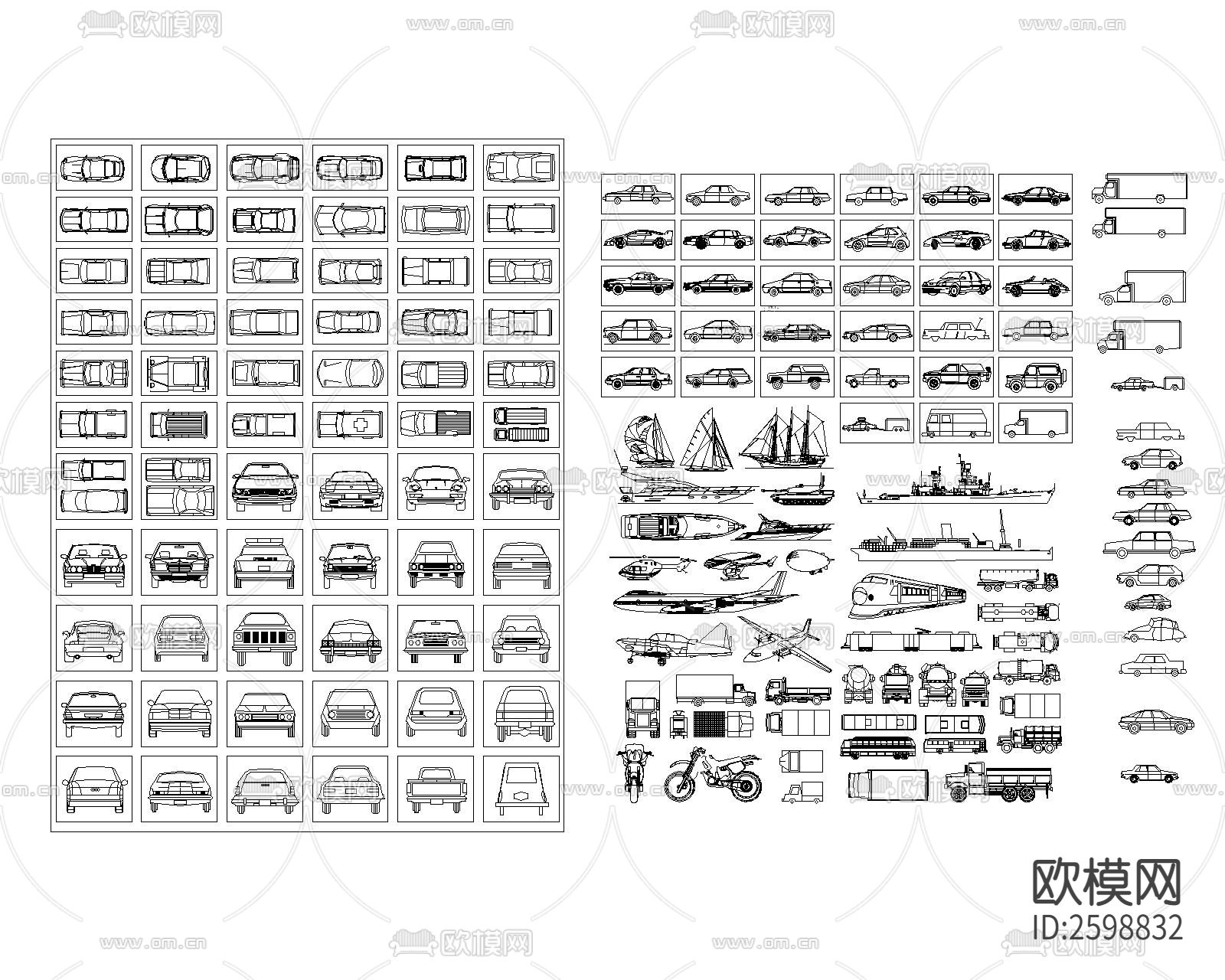 车CAD施工图下载（渲染图1）