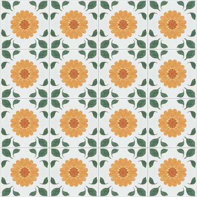  北欧小花砖拼花贴图 