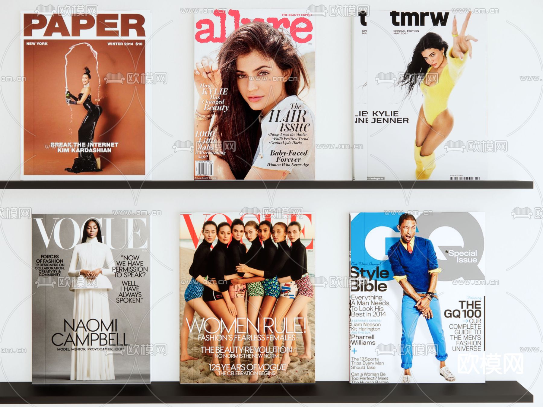 时尚杂志 书籍su模型下载（渲染图1）