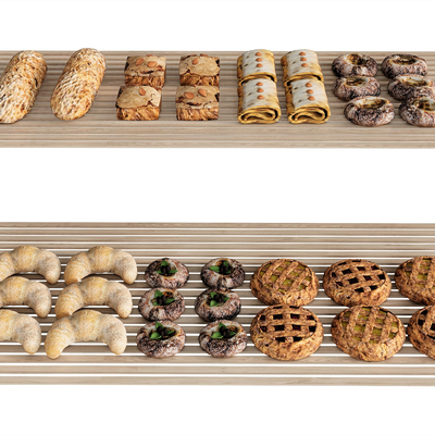  面包 蛋糕 甜甜圈su模型 