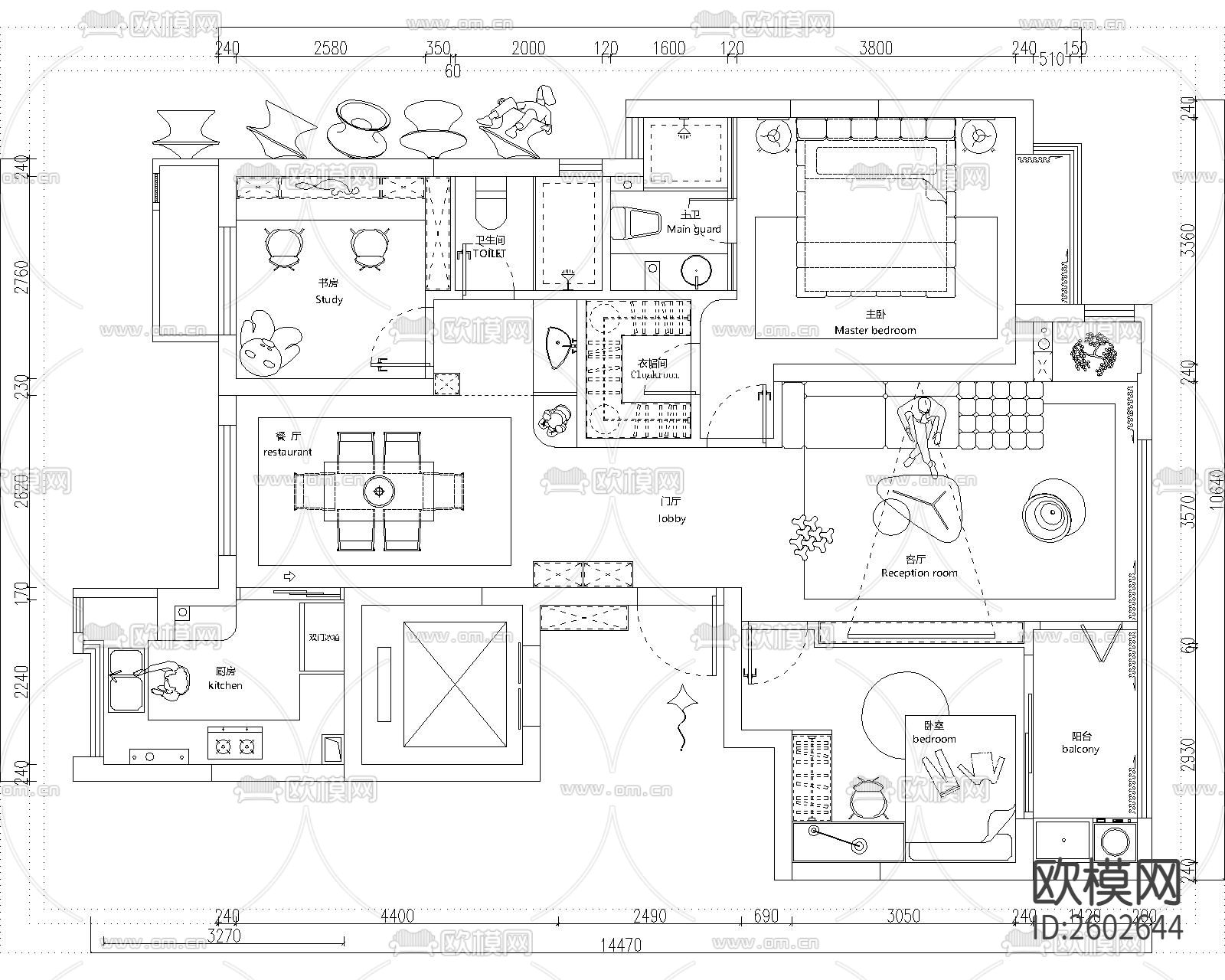 2022高级感网红CAD图库下载（渲染图7）