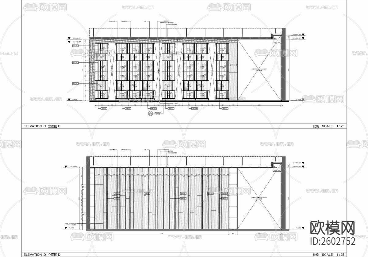酒店商务休闲中心CAD施工图下载（渲染图3）