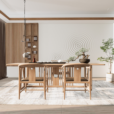 新中式茶室su模型