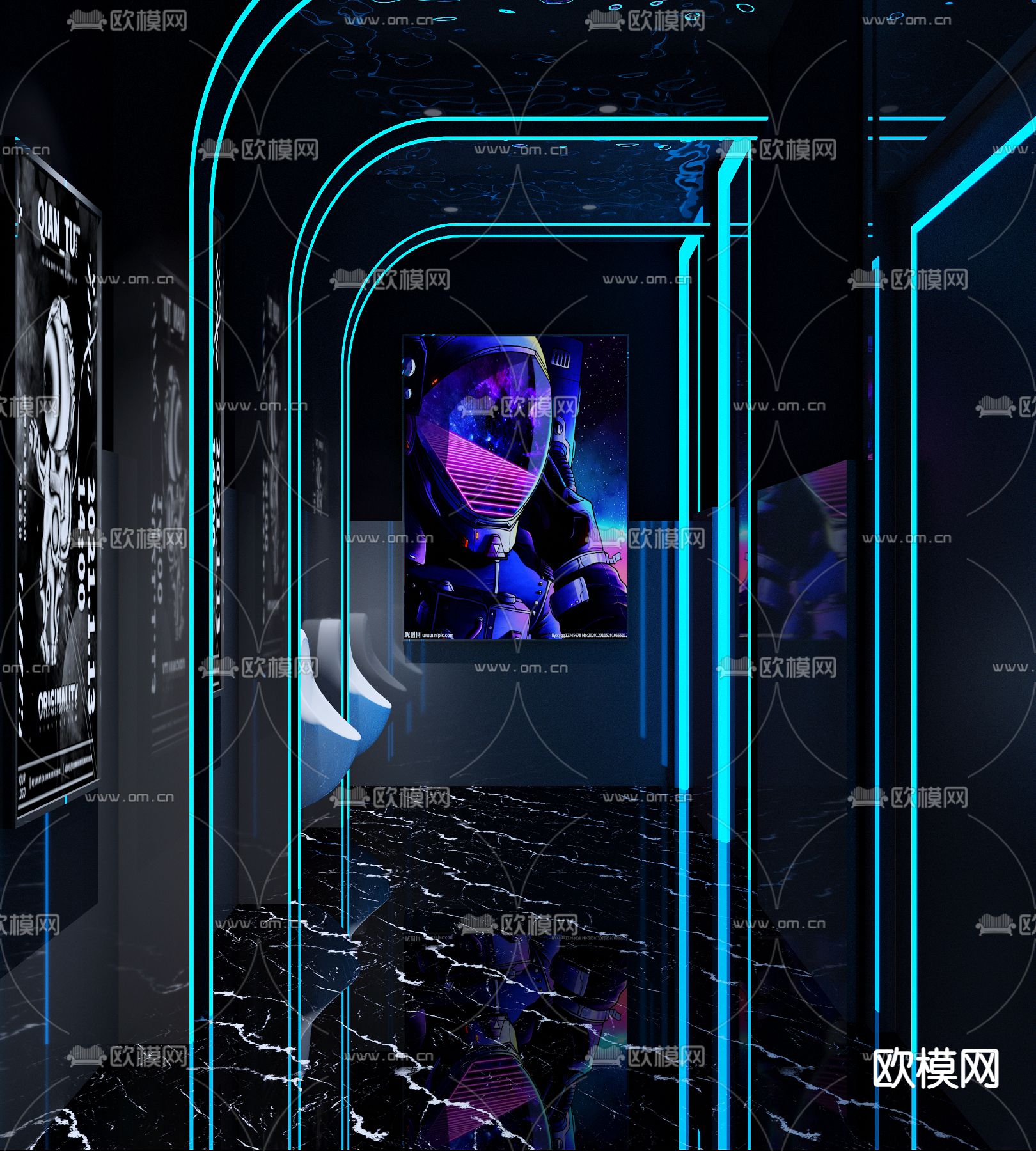 KTV卫生间 酒吧 夜总会3d模型下载