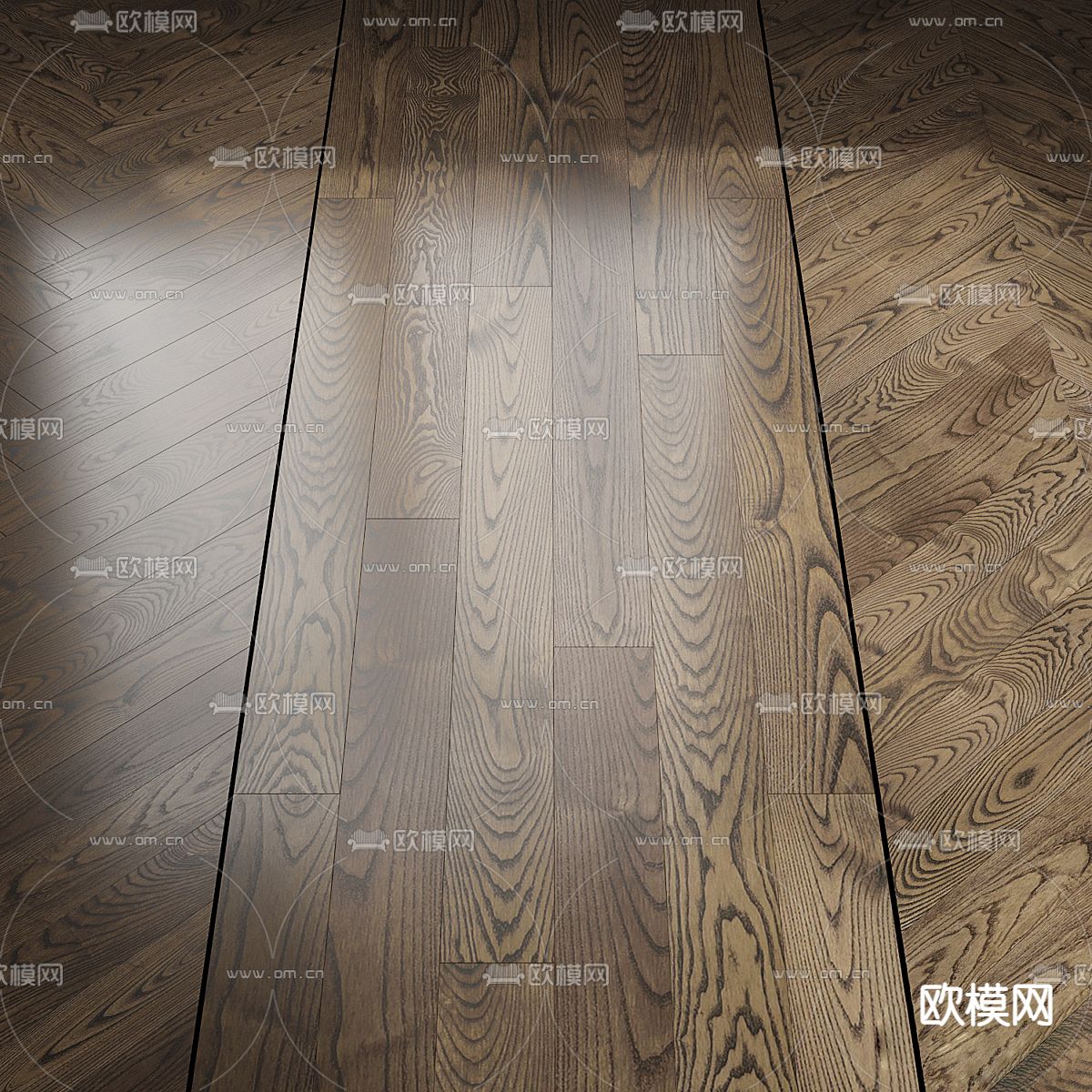 现代木地板3d模型下载