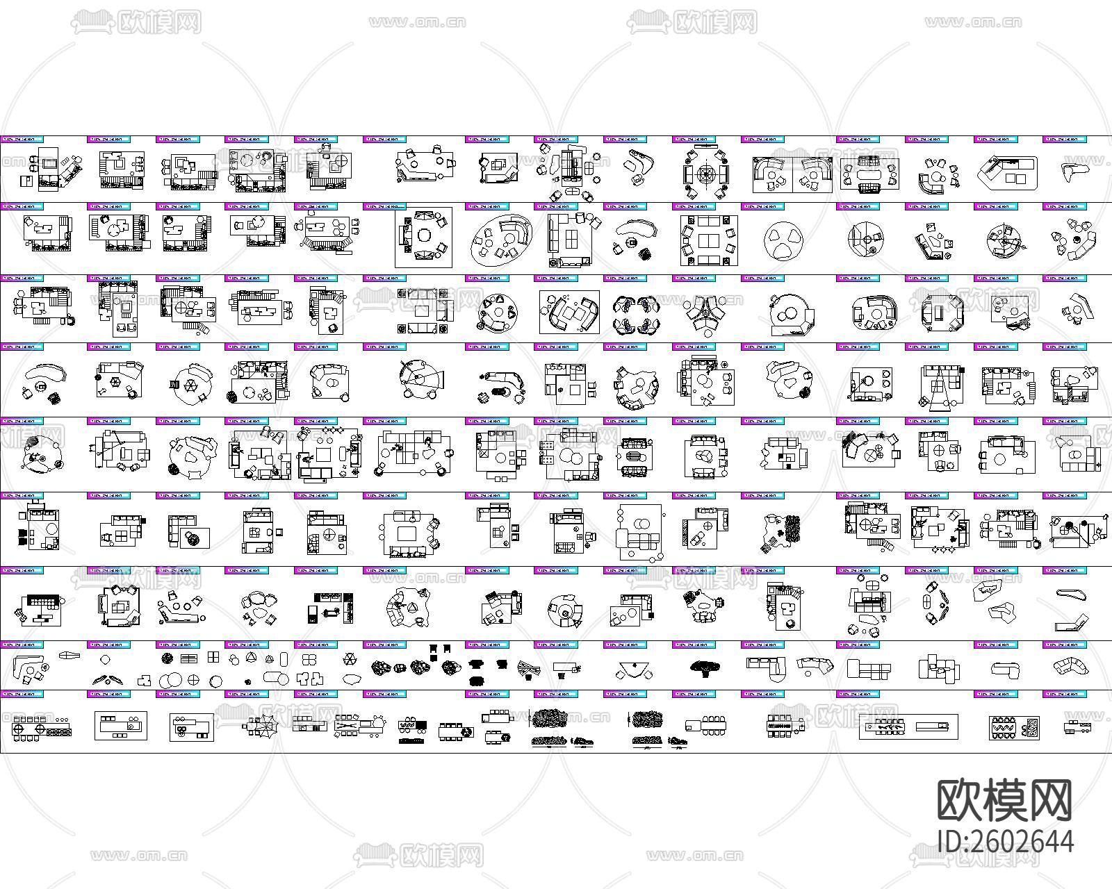 2022高级感网红CAD图库下载（渲染图5）