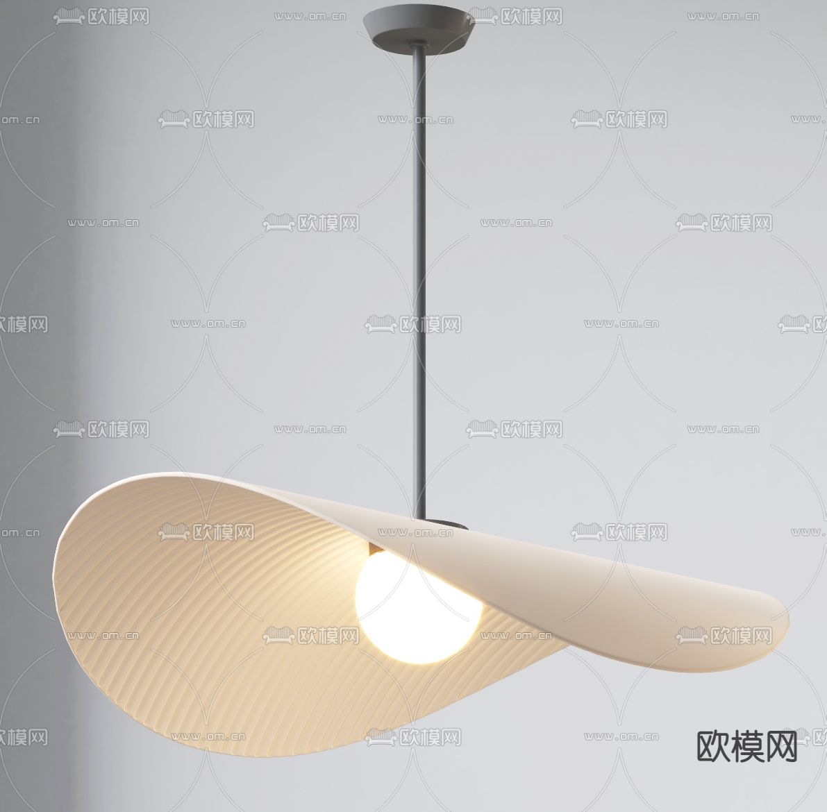 侘寂风吊灯 艺术吊灯3d模型