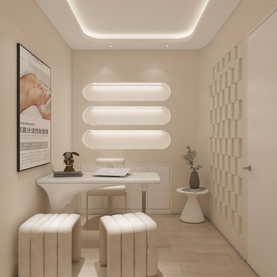  现代美容院 咨询室su模型 