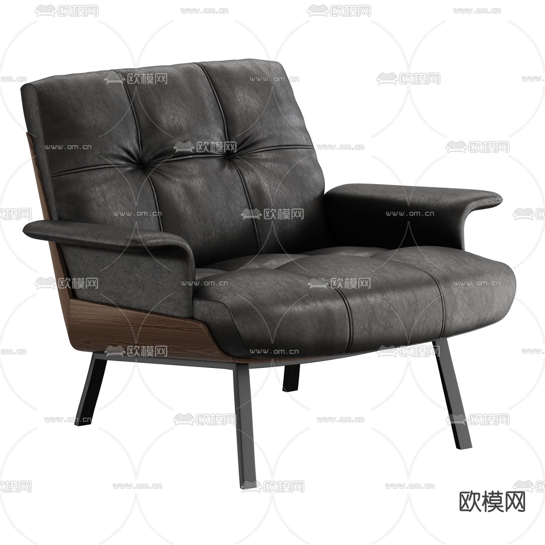 Minotti 休闲椅子3d模型下载（渲染图1）