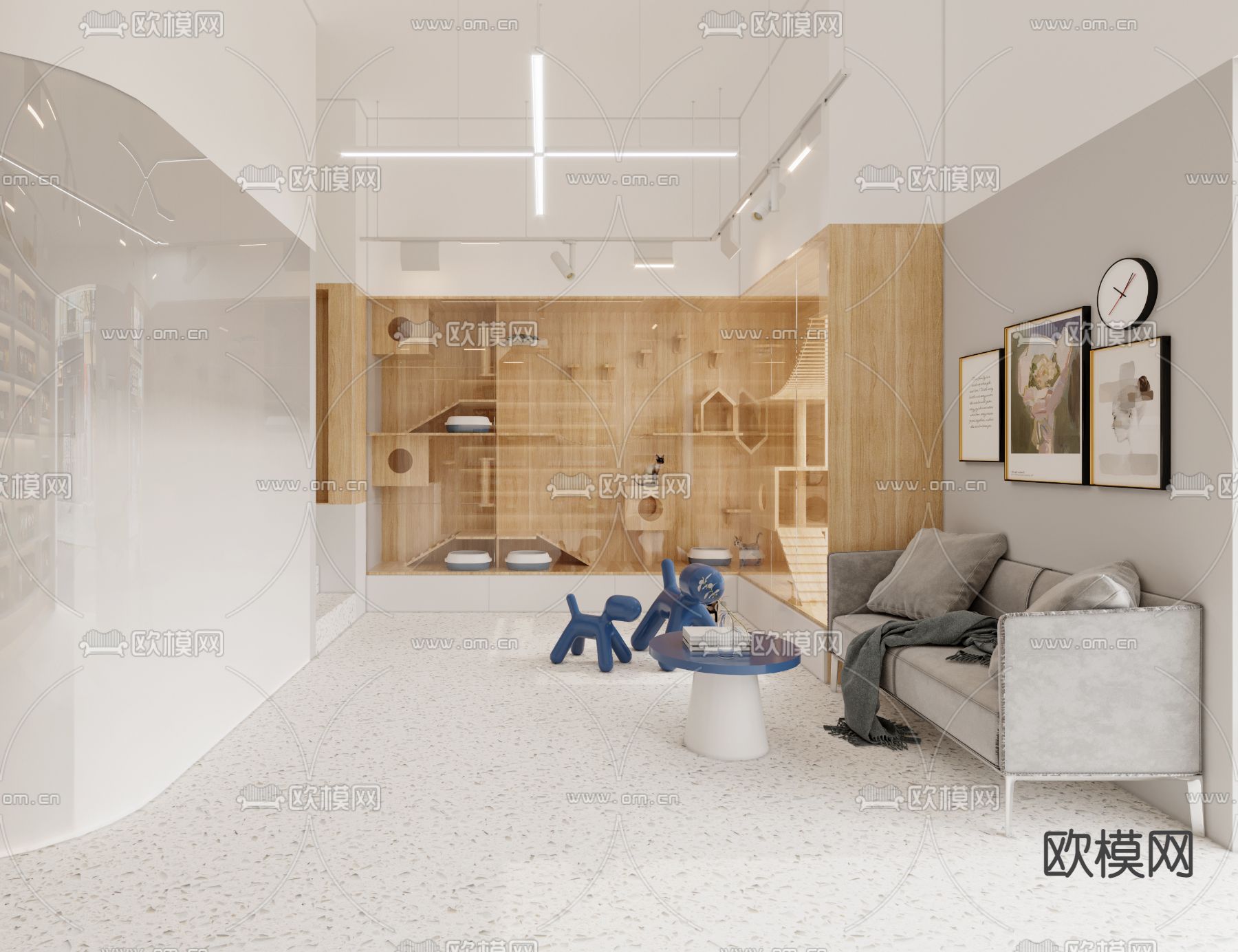 宠物店3d模型下载（渲染图2）