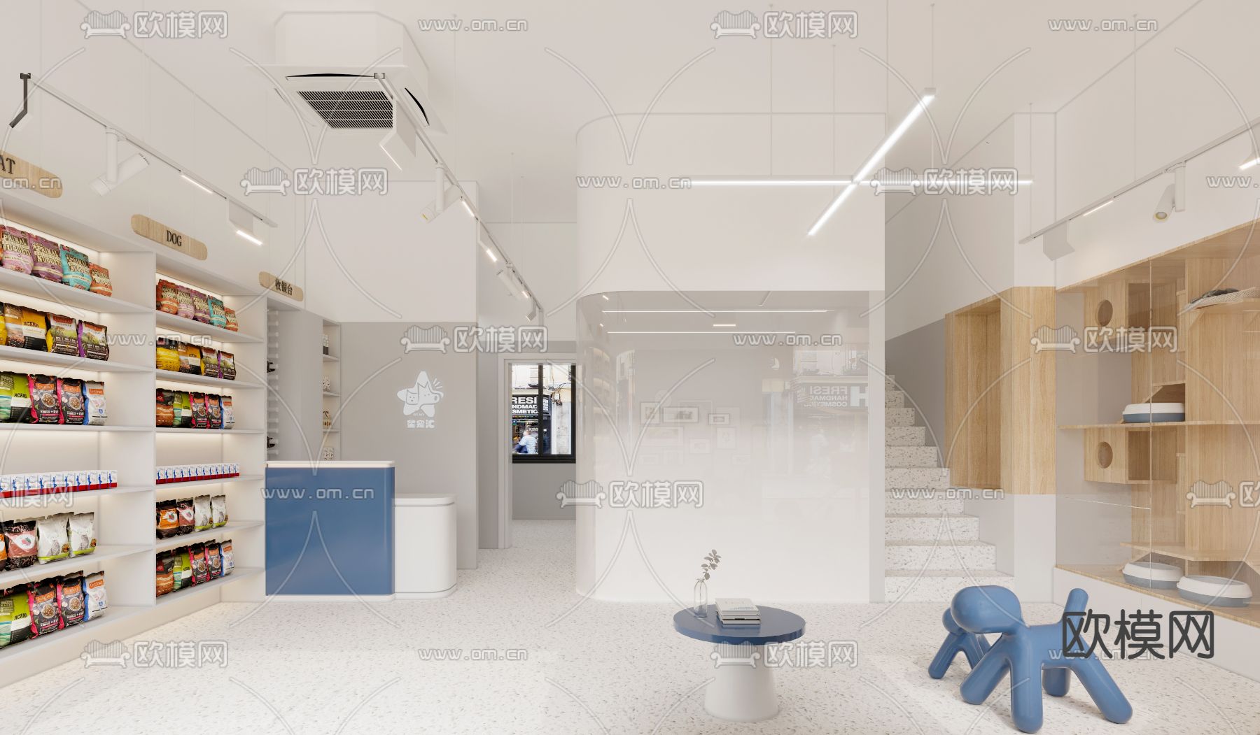 宠物店3d模型下载（渲染图1）