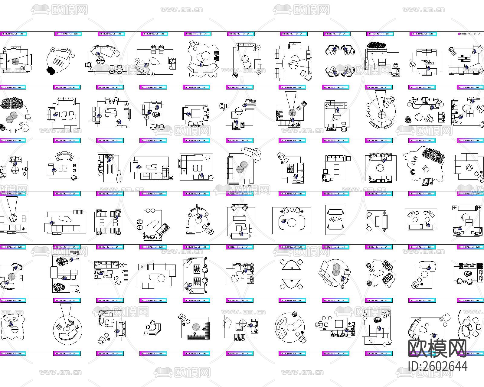 2022高级感网红CAD图库下载（渲染图4）