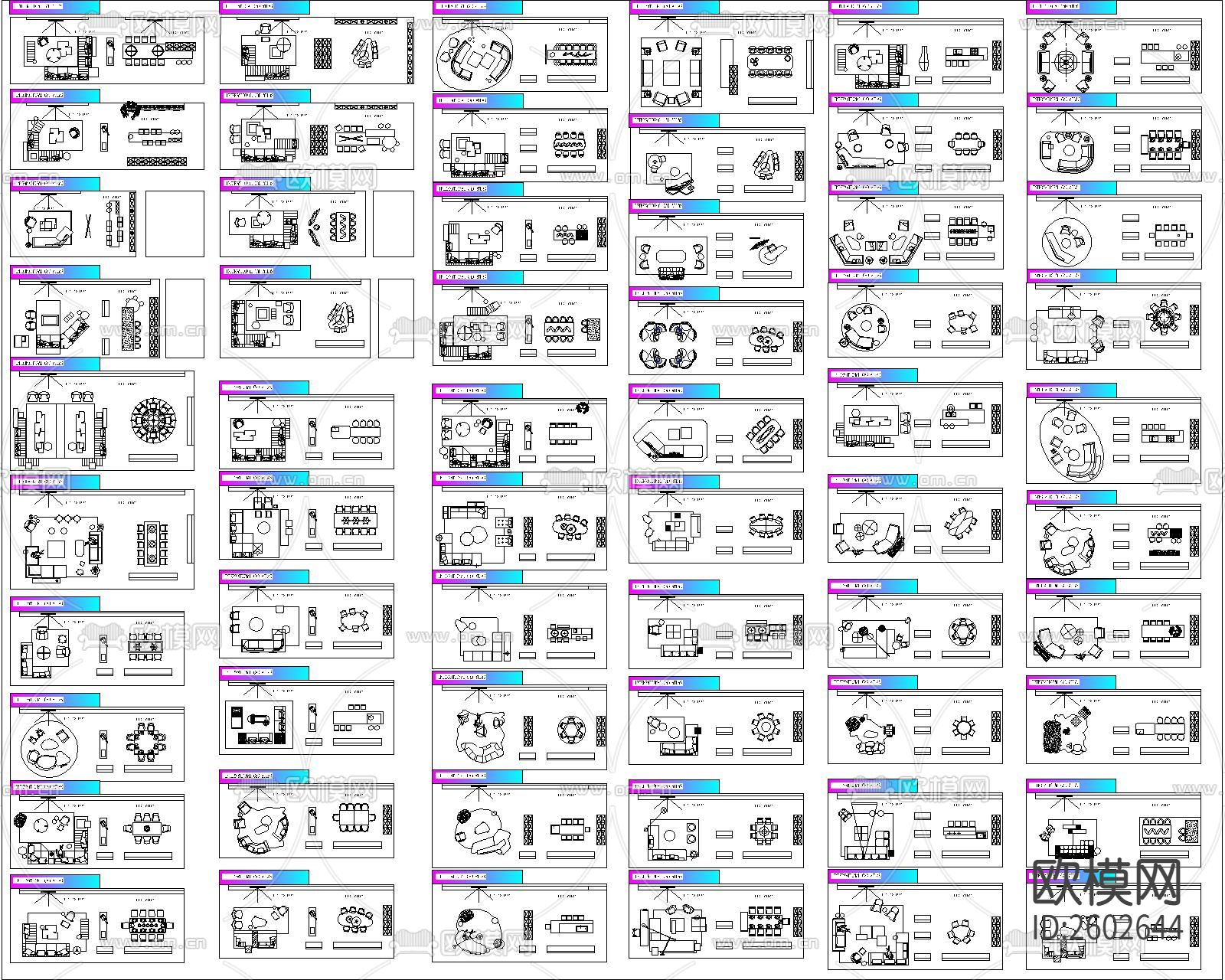 2022高级感网红CAD图库下载（渲染图1）