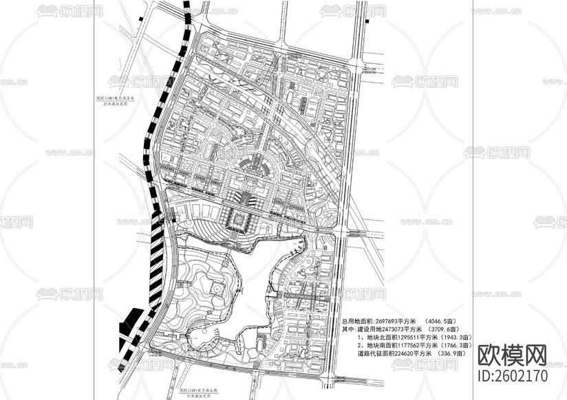 城市設(shè)計(jì)CAD施工圖下載(渲染圖2)