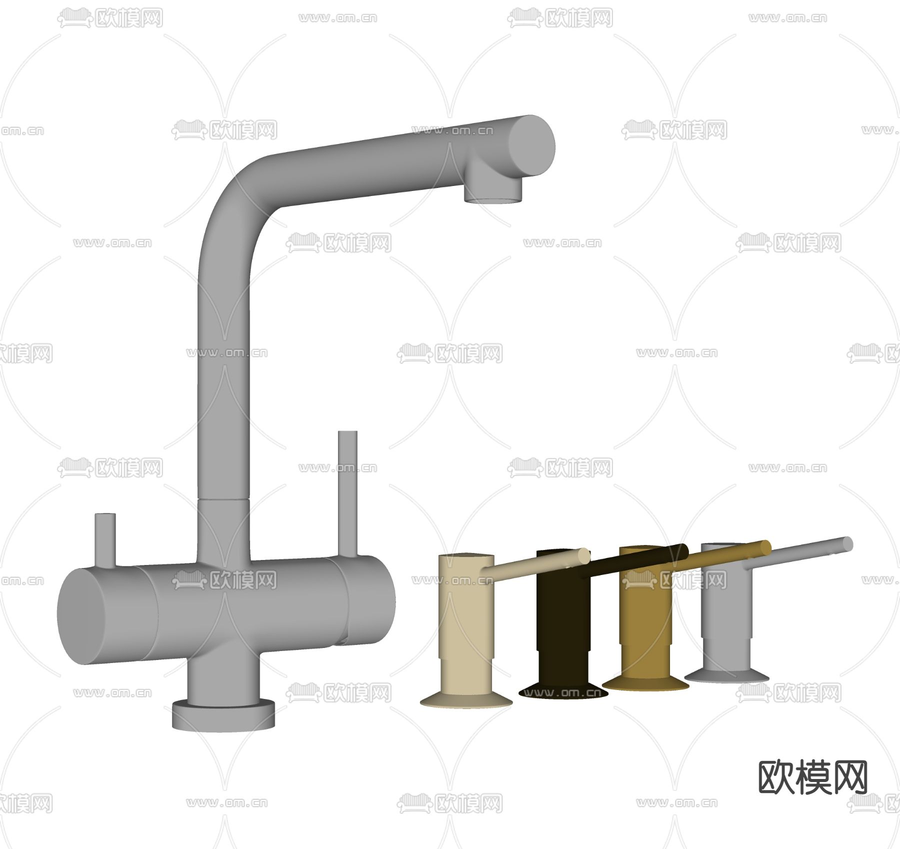 OMOIKIRI水龙头su模型