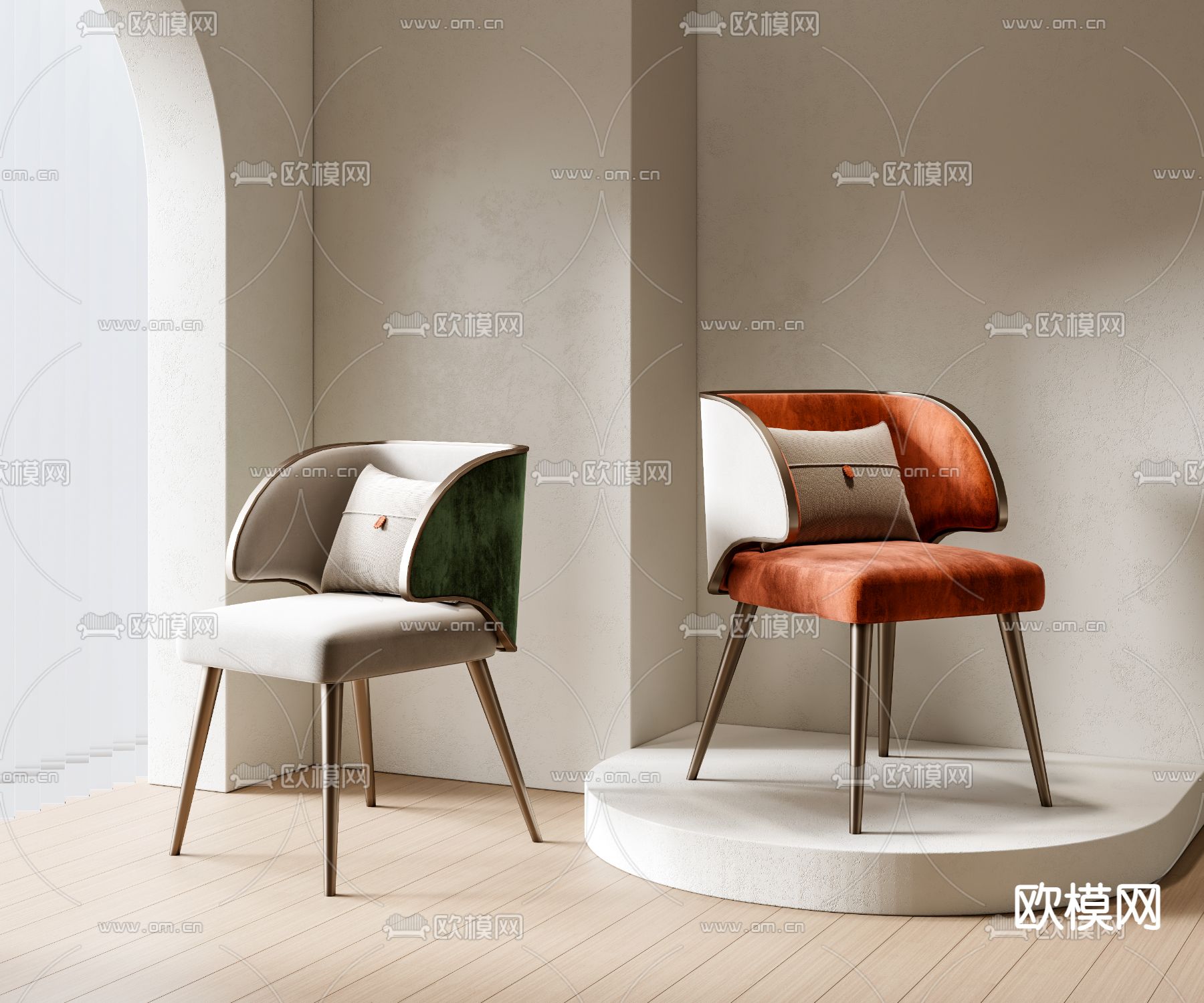 现代椅子 休闲椅3d模型下载