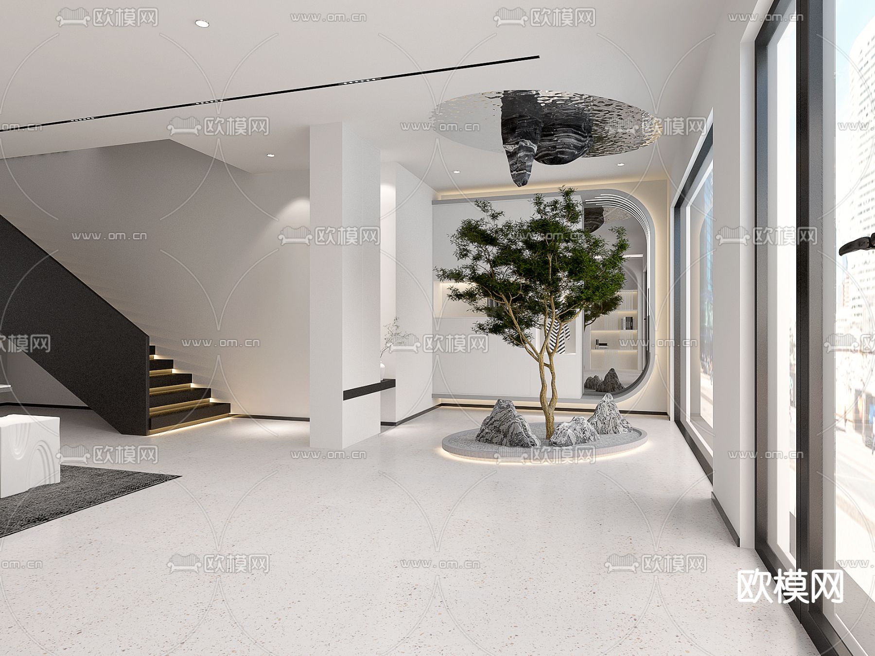 茶室 茶楼 茶馆3d模型下载（渲染图2）