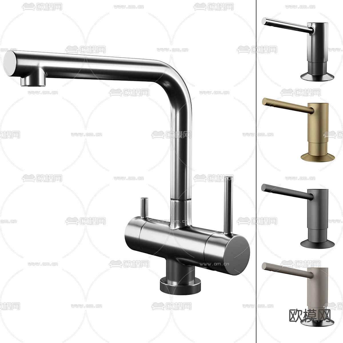 OMOIKIRI水龙头su模型