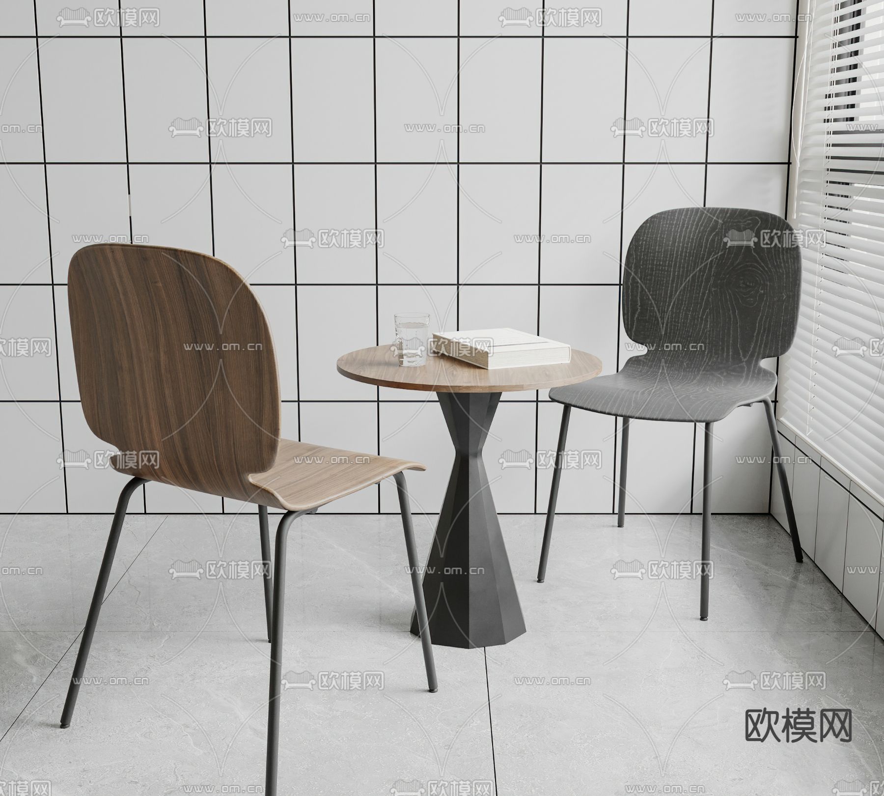 休闲桌 洽谈桌3d模型下载