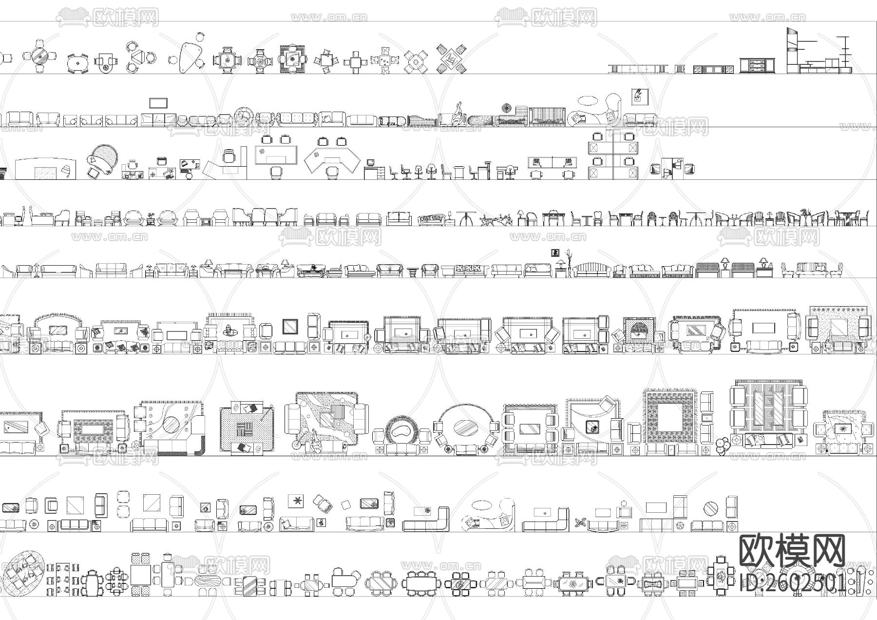 室内设计家居CAD图库下载（渲染图3）