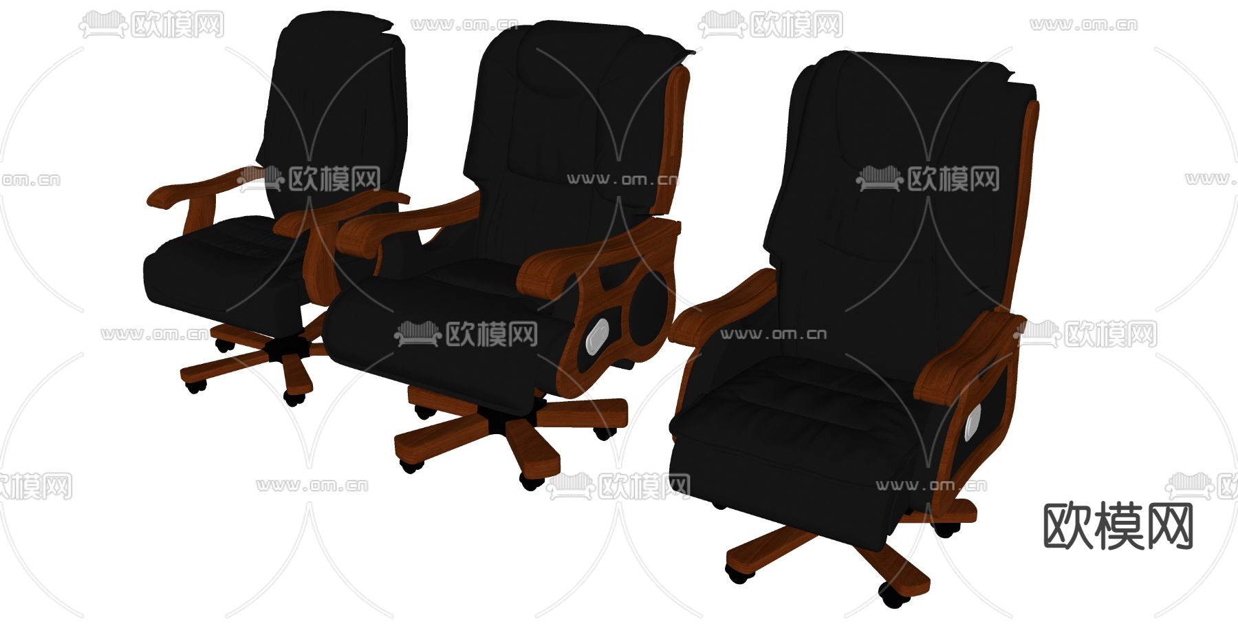 大班椅 老板椅 总裁椅su模型下载（渲染图2）