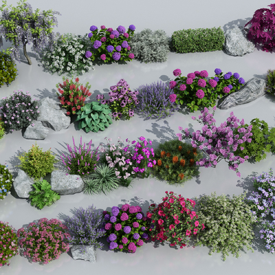  花草花卉su模型 