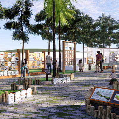 劳动研学基地su模型