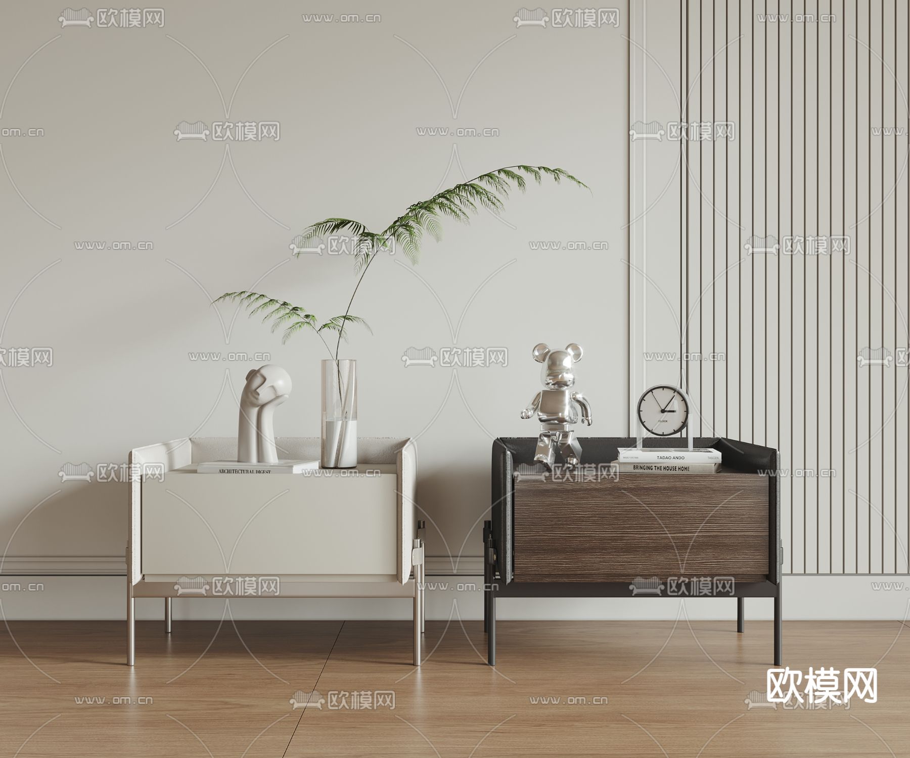 床头柜3d模型下载