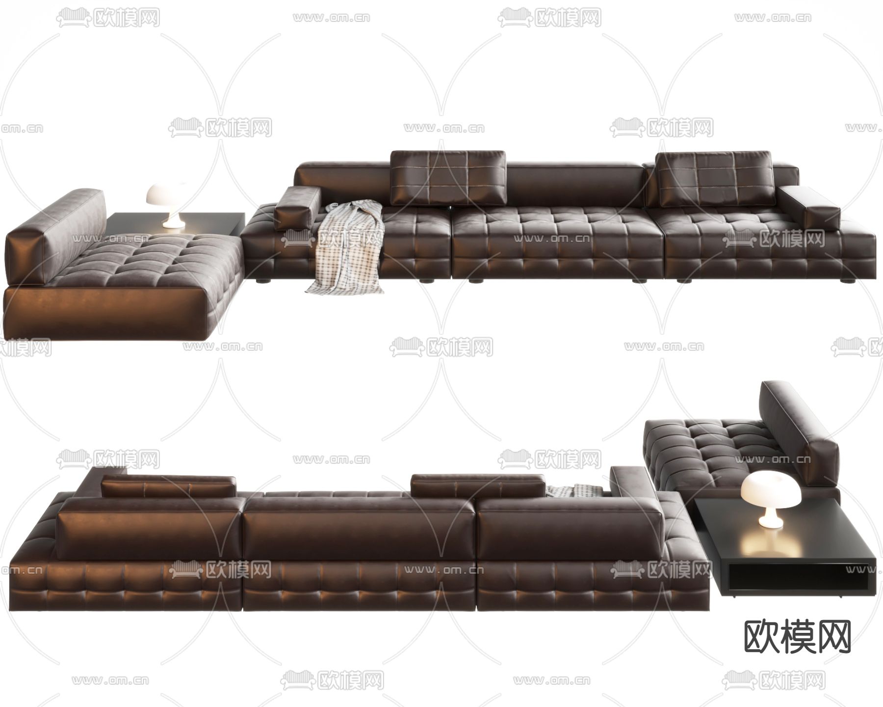 Poliform 转角沙发 模块沙发3d模型下载