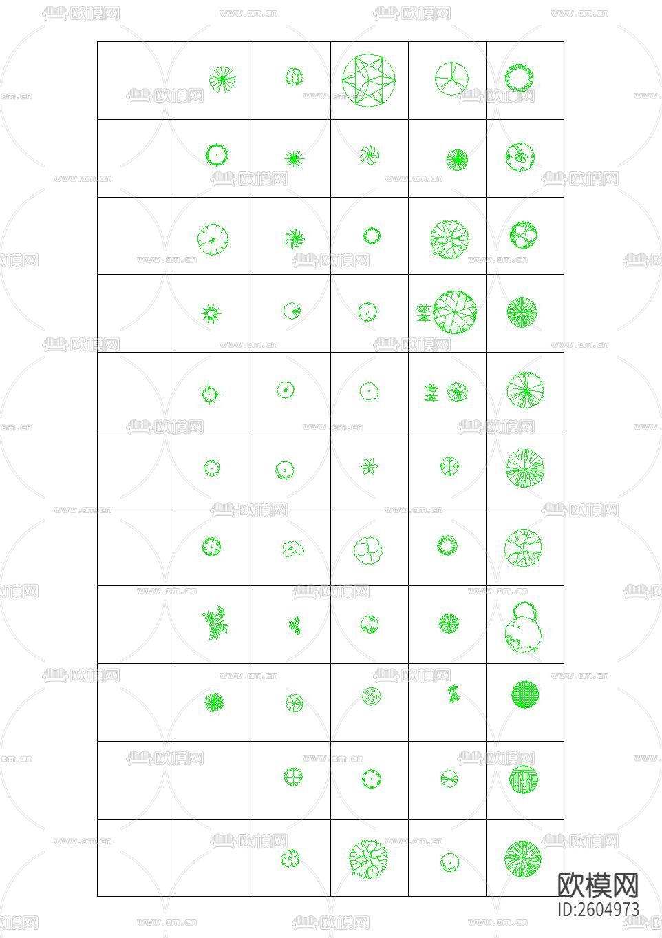 植物cad图库下载