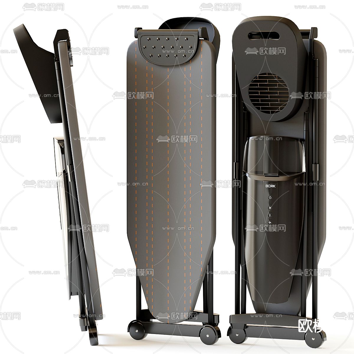 蒸汽烫斗 挂烫机 熨烫机3d模型下载（渲染图2）