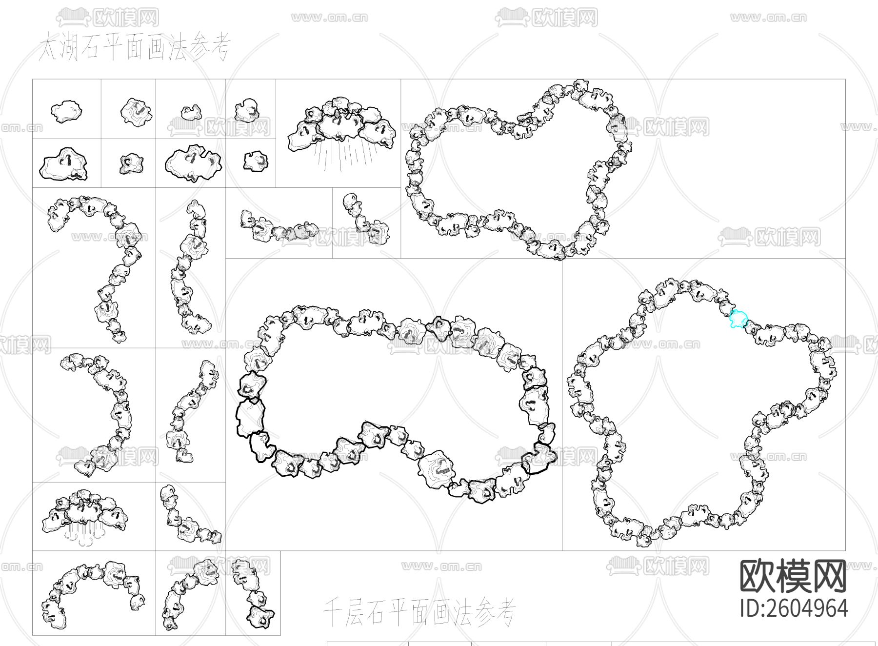 假山cad图库下载（渲染图3）