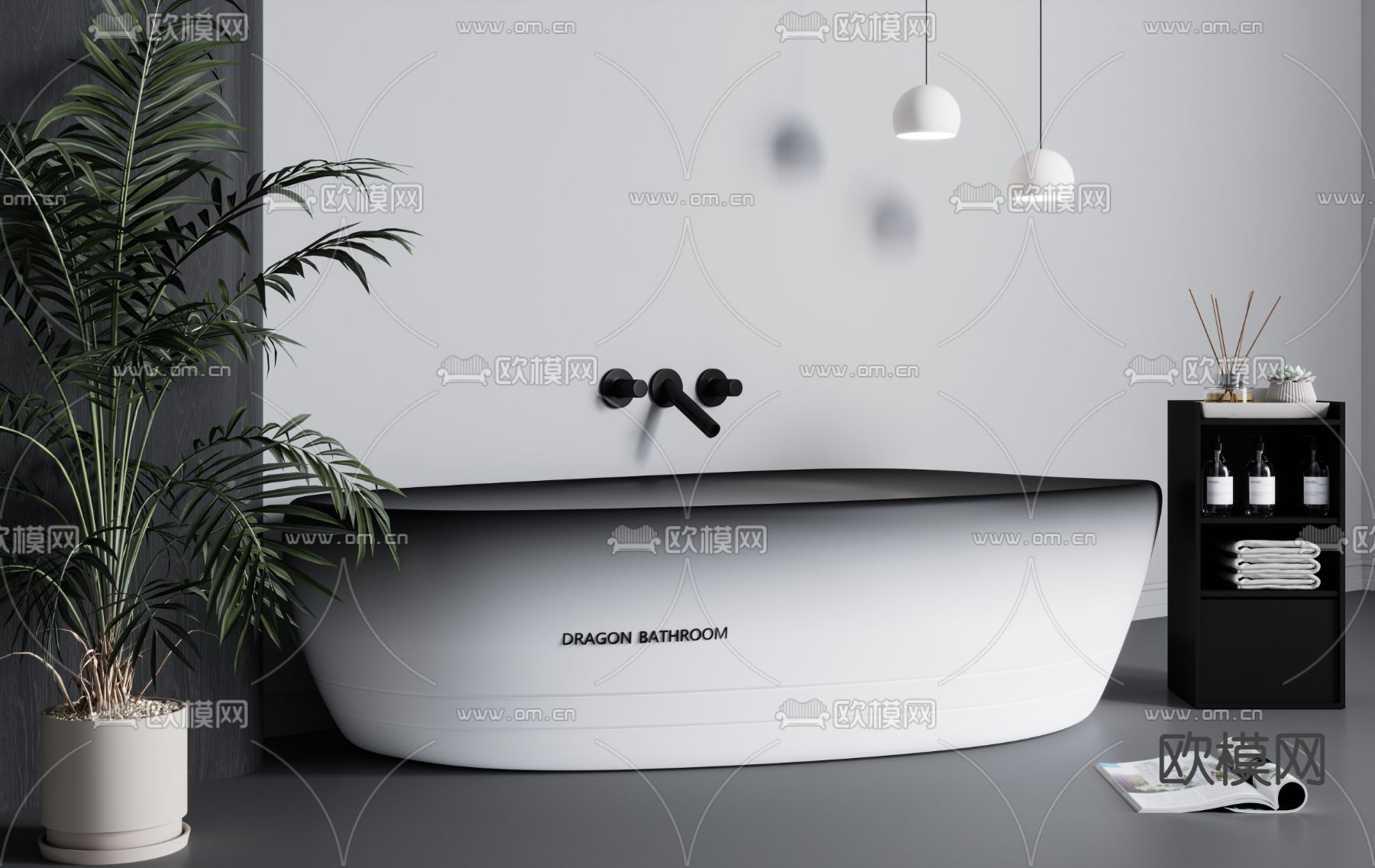 浴缸3d模型下载