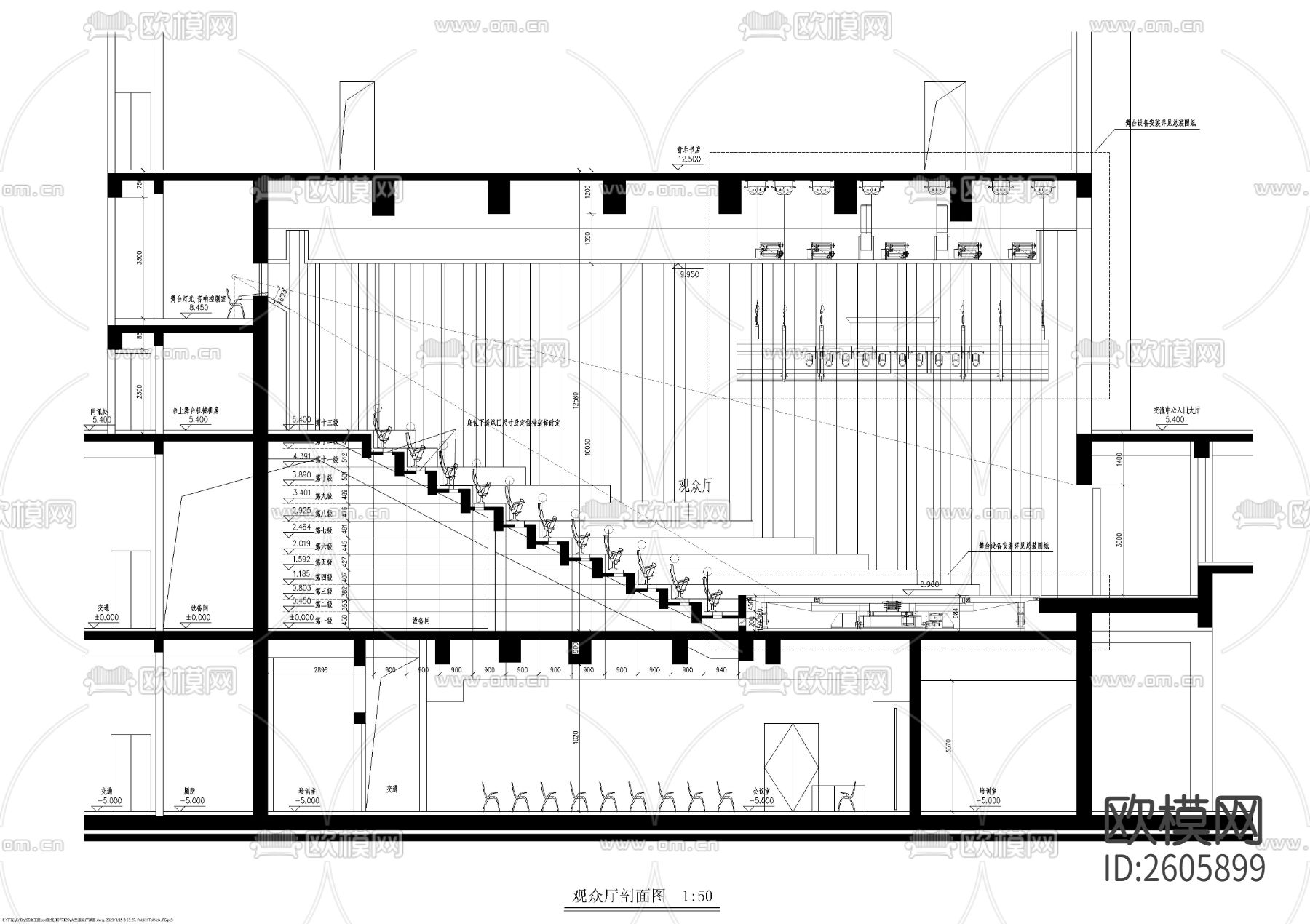 大型观众厅节点大样下载（渲染图4）