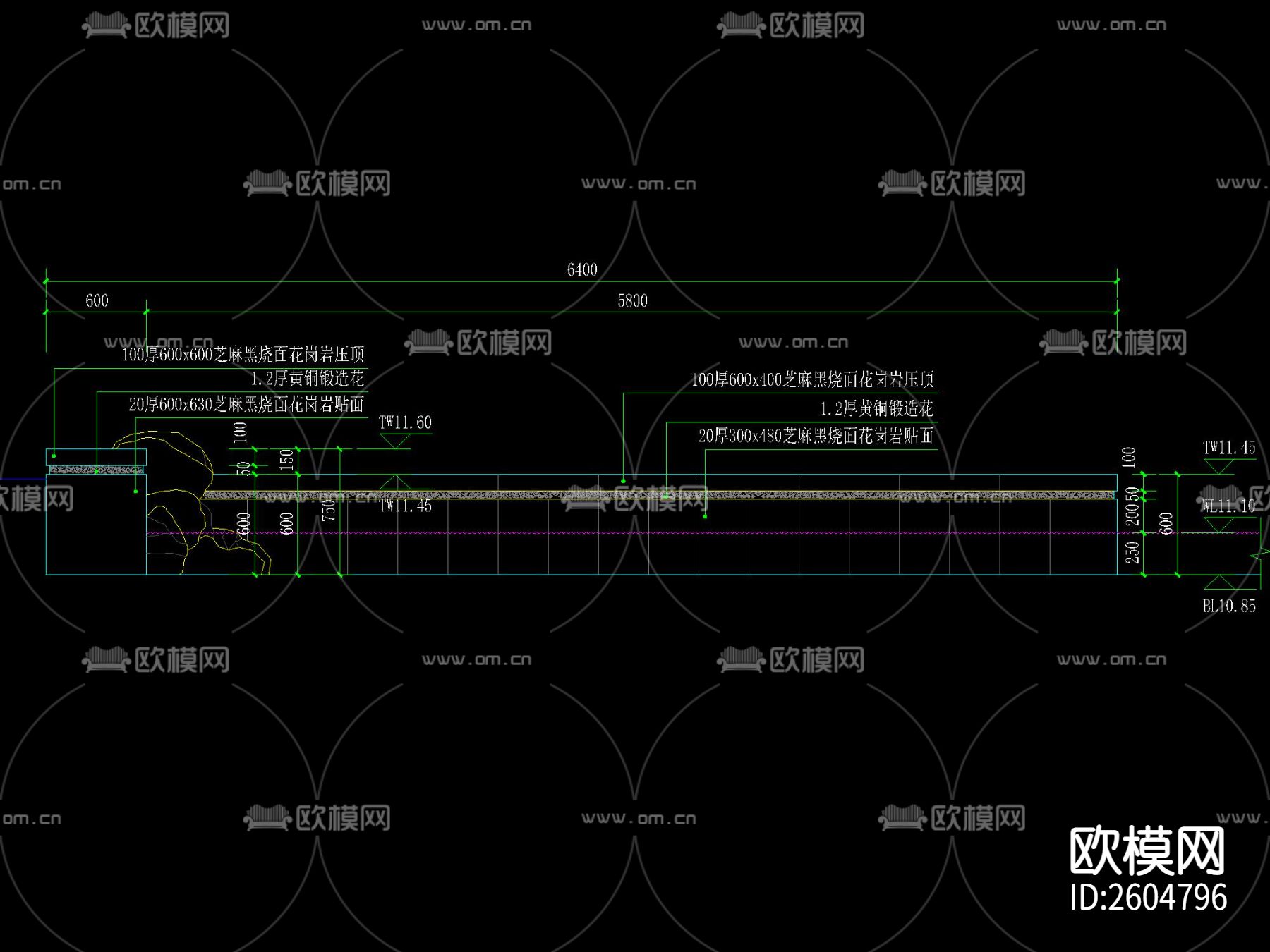 新中式下沉休憩空间节点大样下载（渲染图2）