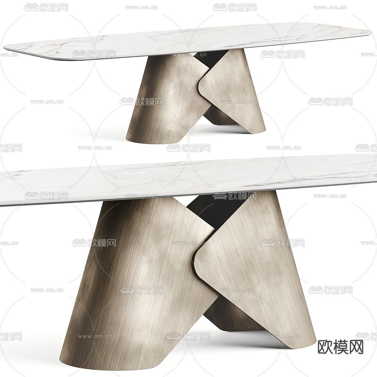 Cattelan Italia 餐桌3d模型下载（渲染图1）