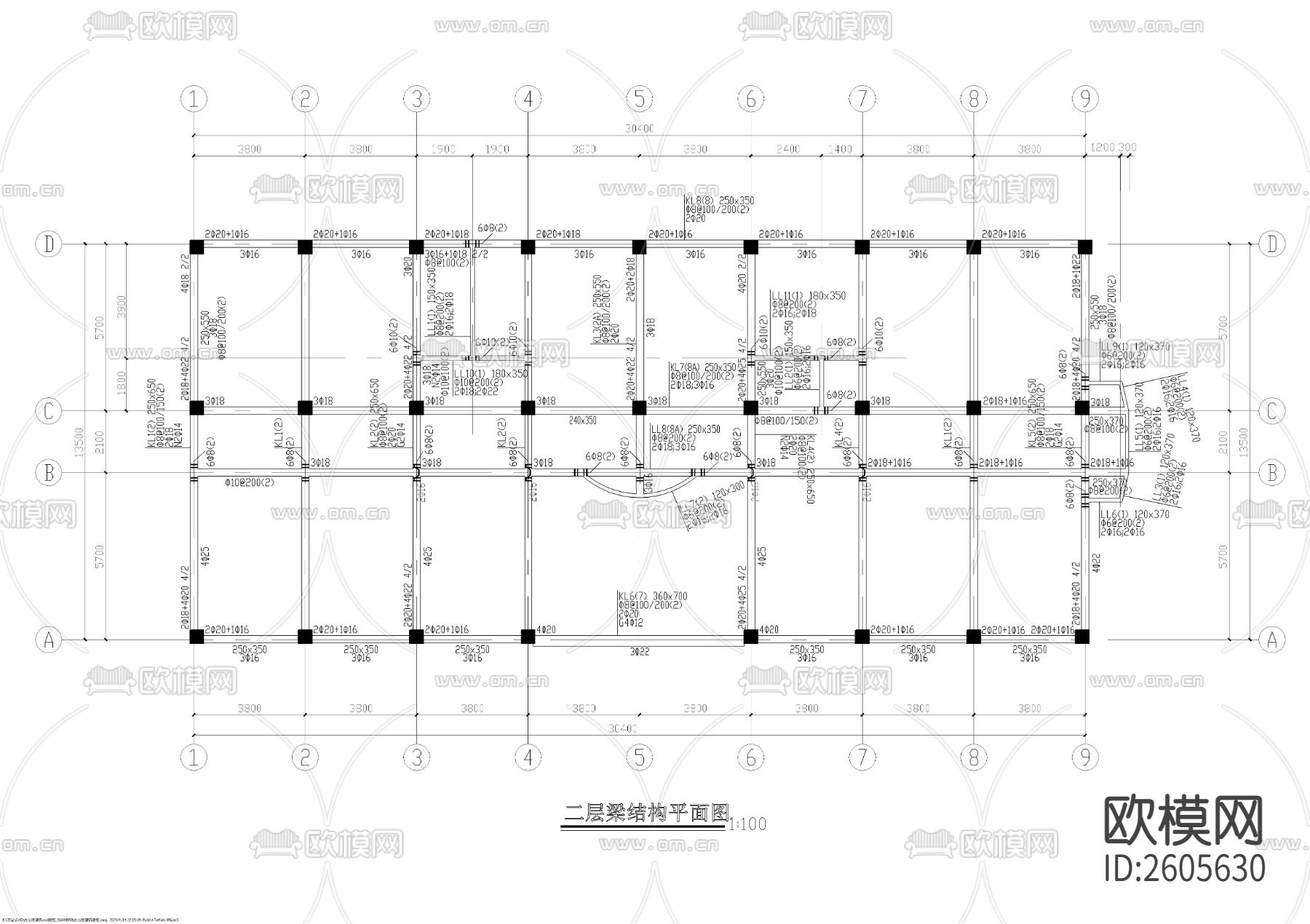 四层办公楼全套建筑CAD施工图下载（渲染图8）