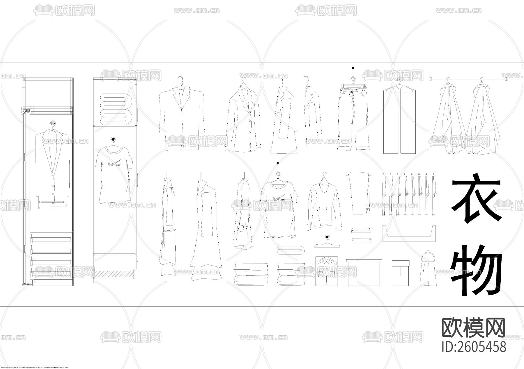 室内设计综合立面cad图库下载（渲染图5）