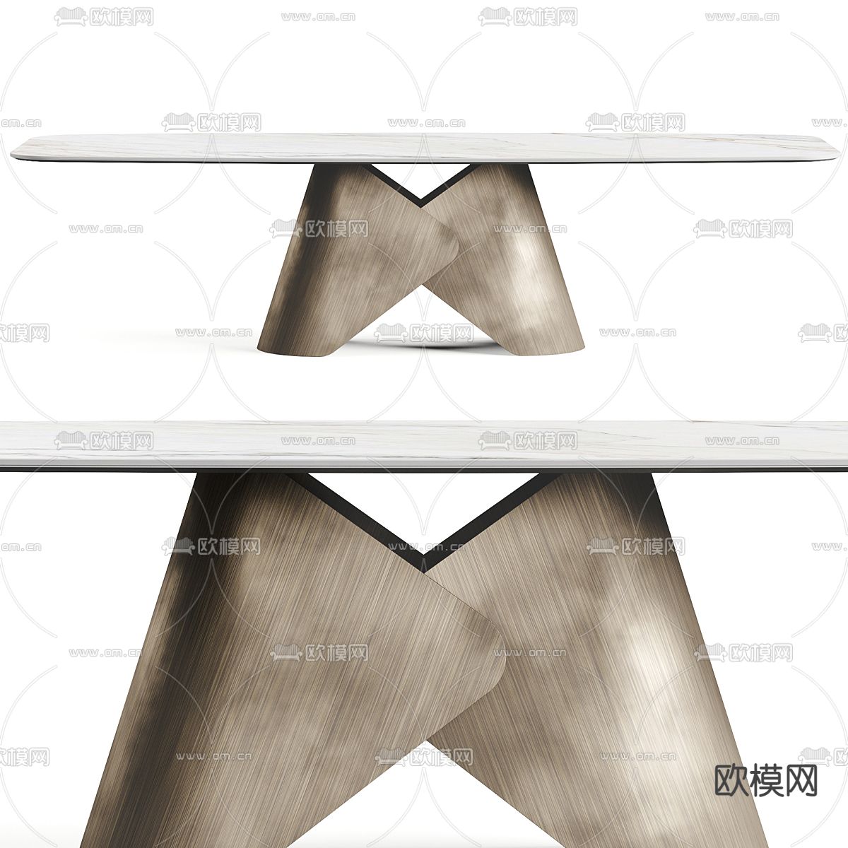 Cattelan Italia 餐桌3d模型下载（渲染图3）