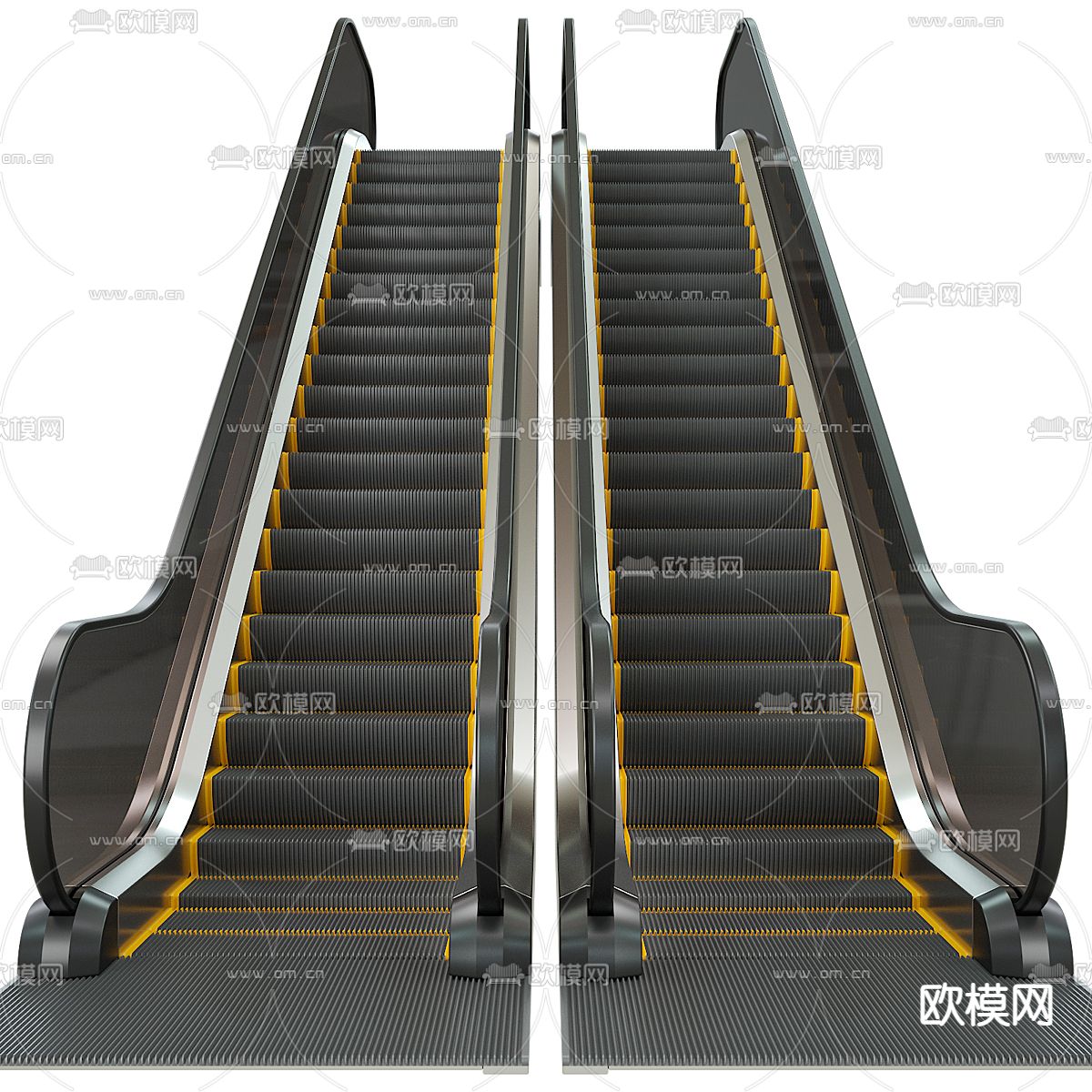 商场电梯 自动扶梯 电扶梯3d模型下载_ID14053857_3dmax免费模型-欧模网