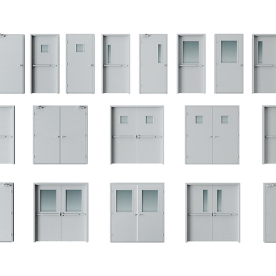  防火门 安全通道门 仓库门 消防门su模型 