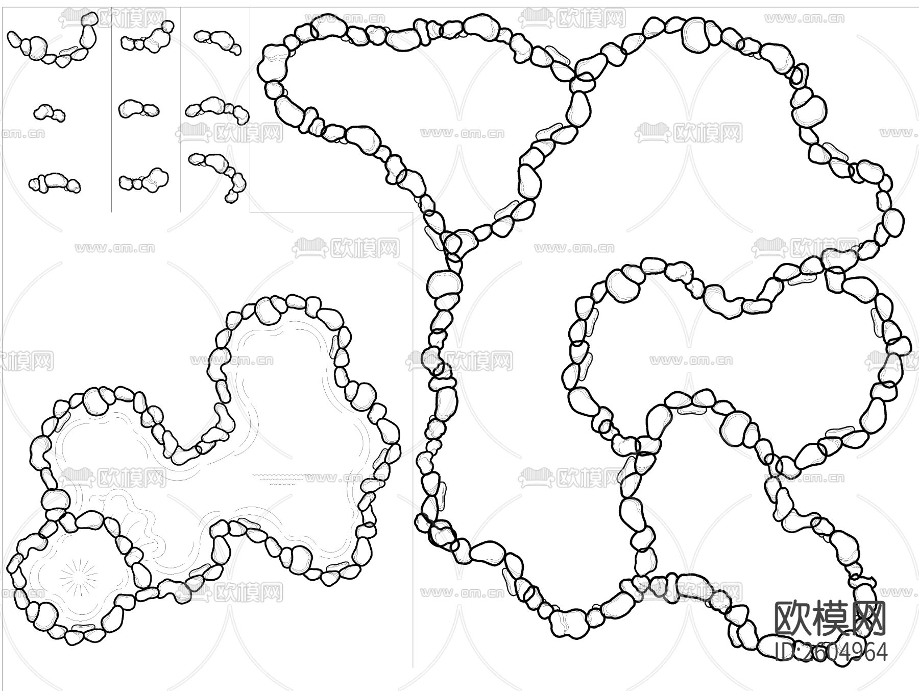 假山cad图库下载（渲染图7）