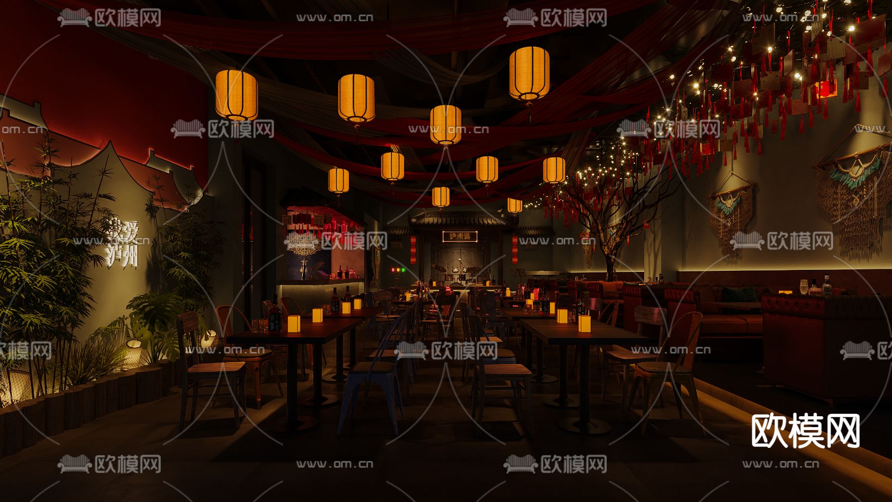 侘寂小酒馆3d模型下载（渲染图7）