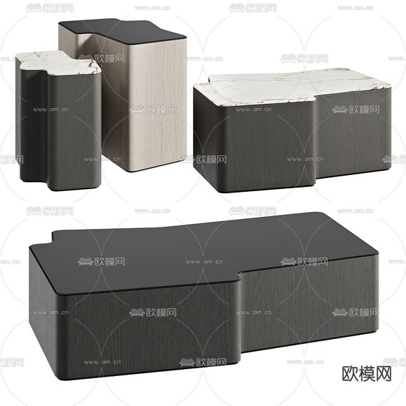 Minotti 茶几3d模型下载 - Minotti品牌模型库-欧模网