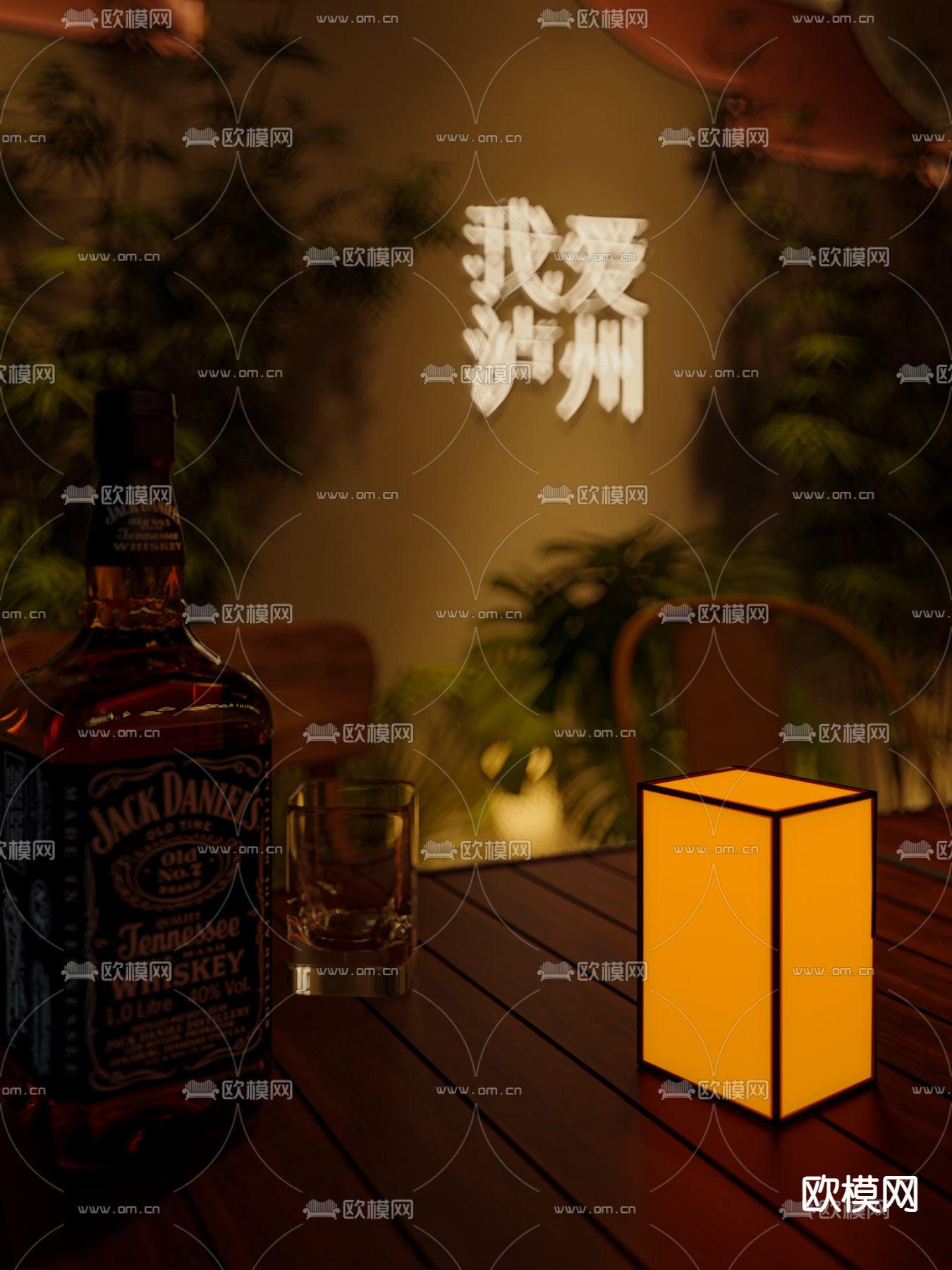 侘寂小酒馆3d模型下载（渲染图2）