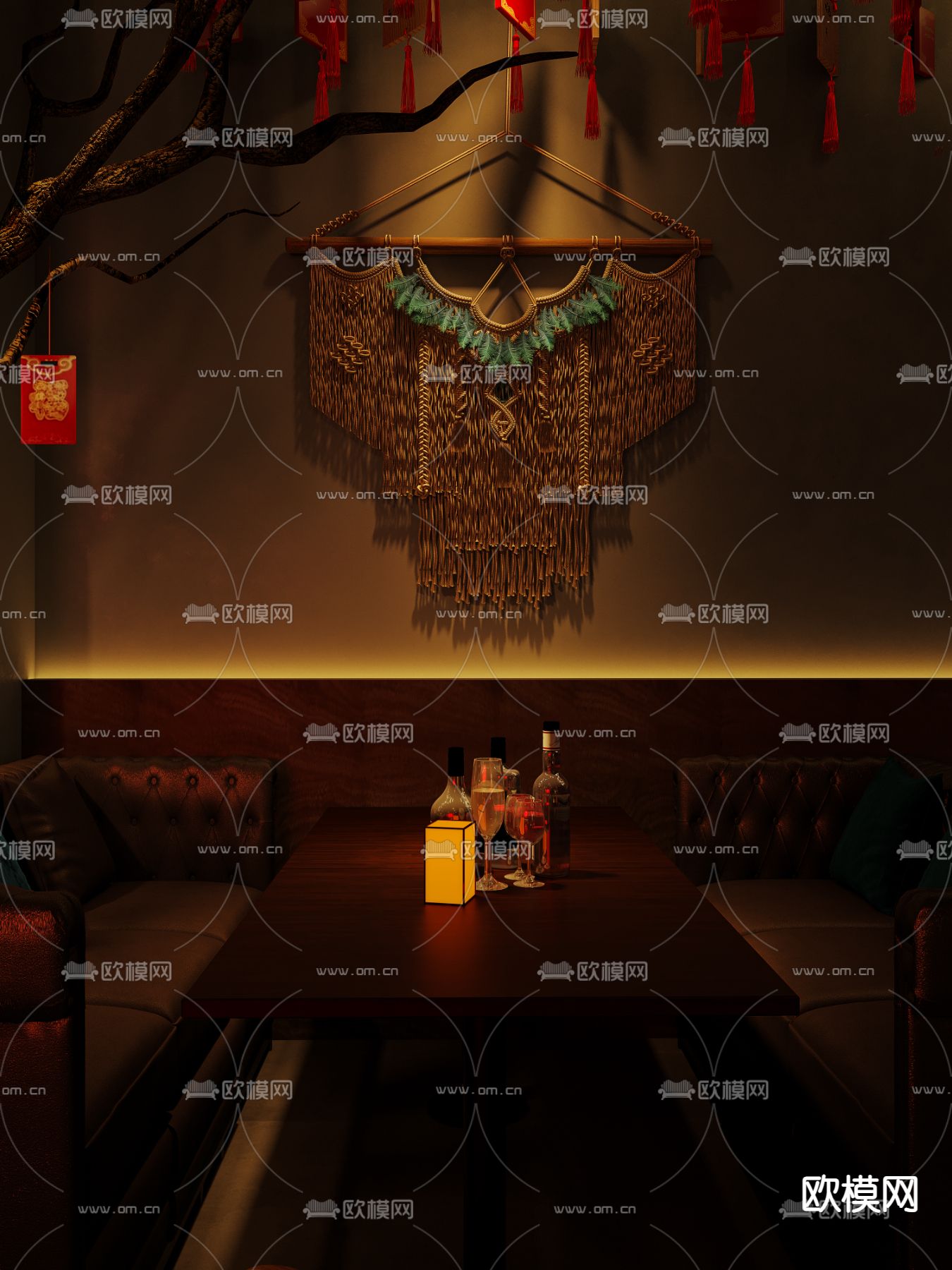 侘寂小酒馆3d模型下载（渲染图5）