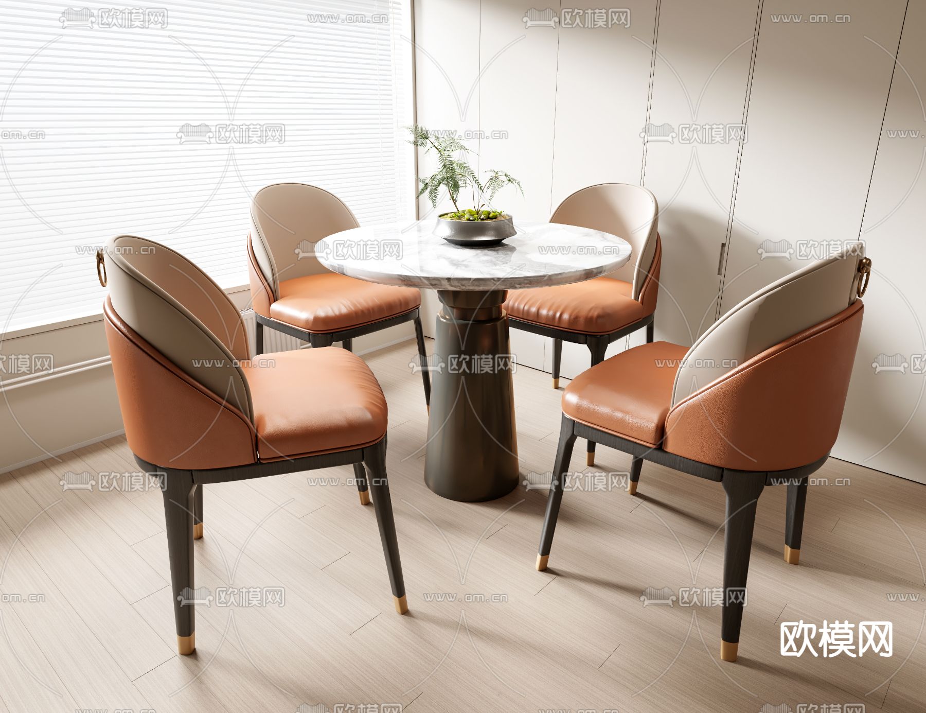 休闲桌椅 洽谈桌3d模型下载
