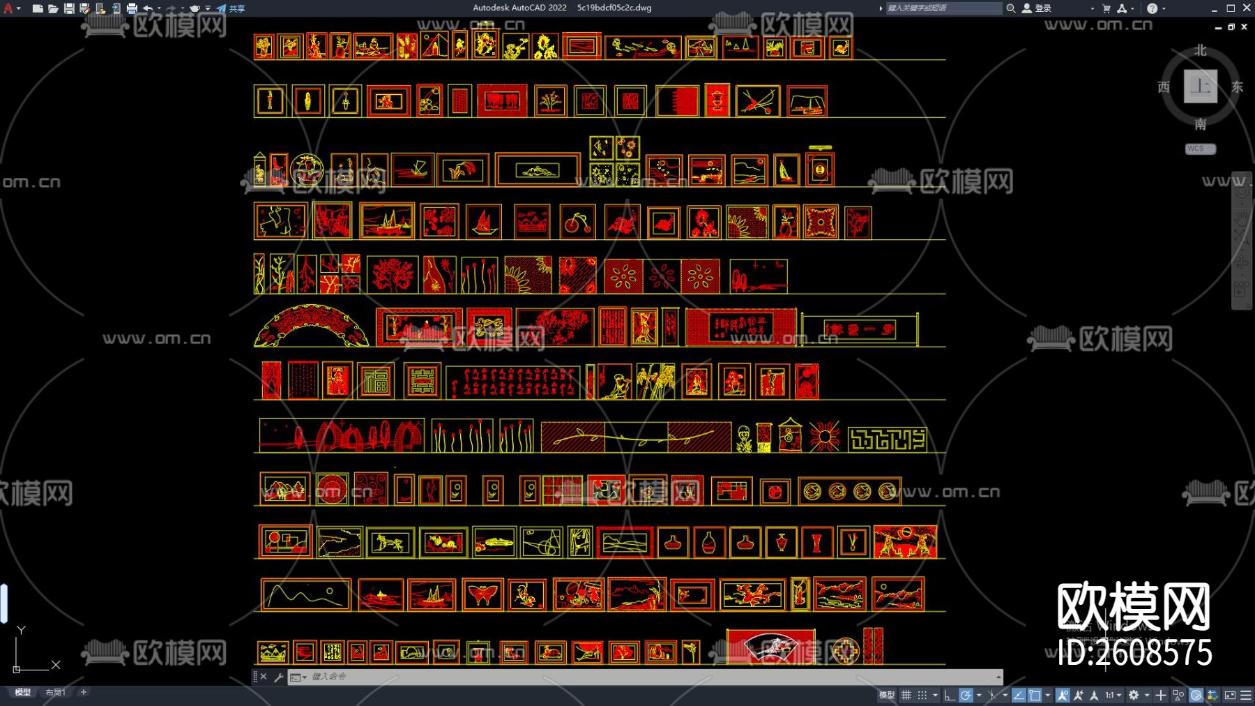 装饰画CAD施工图下载